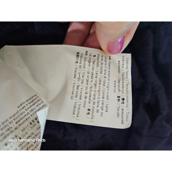 M Missoni USA Knit Top Size 40 Viscose/Wool - Navy Blue Chevron Pattern New - Picture 6 of 10